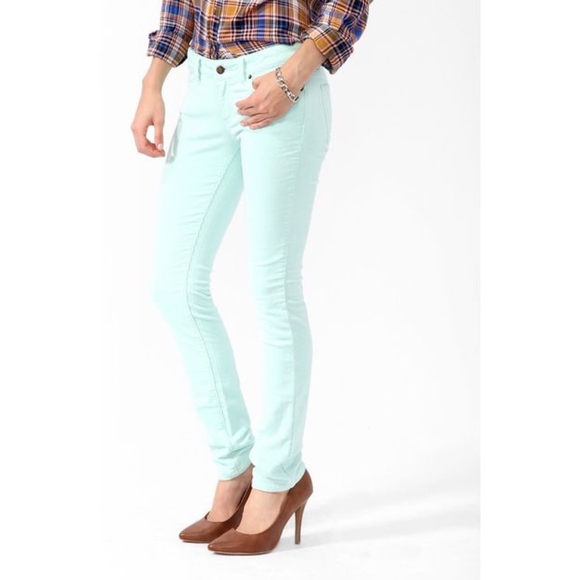 Mint Green Corduroy Pants - Picture 3 of 7